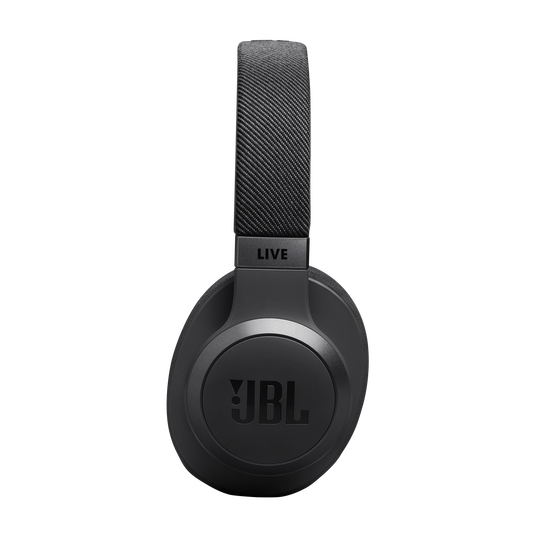 JBL Live 770NC - Black - Wireless Over-Ear Headphones with True Adaptive Noise Cancelling - Left